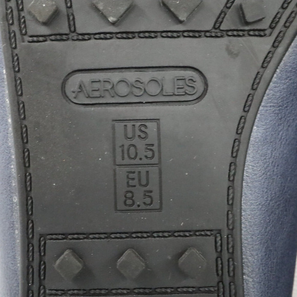 Aerosoles Shoes Womens 10.5 Navy Blue Loafers Flats Tassels Rubber Sole Deanna - Picture 6 of 13